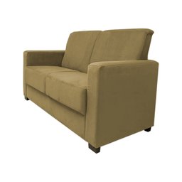 Sofá Namoradeira Pequeno 2 Lugares Imperial Suede:cappuccino - 2