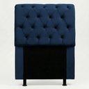 Ver imagem 2 de Cabeceira Cama Box Solteiro Sarah 90cm com Frame Suede Azul Marinho - Desk Design