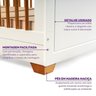 Quarto Completo Berço Evolutivo Cômoda e Guarda Roupa Ananda Casatema Madeiraoriginals - 12