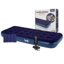 Ver imagem 1 de Colchão Solteiro Inflável + Bomba de Ar + Travesseiro Vg Plus
