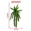 Ver imagem 4 de Planta Artificial Cultivo Samambaia Exótica Ornamental 1,10m