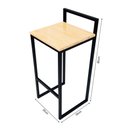 Ver imagem 2 de Banqueta Industrial Taburete Pinus