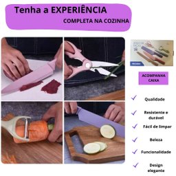 Jogo de Facas Color 6 Pecas - 6
