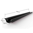 Ver imagem 4 de Veda Fresta Protetor Porta Rolinho Impermeável 100Cm Comfort Door Vedação Contra Poeira Inseto Preto