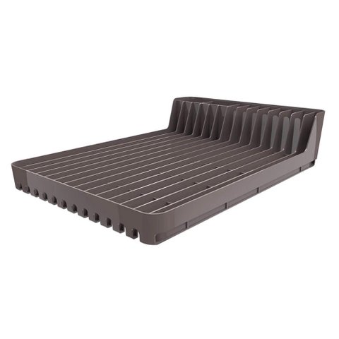 Escorredor de Pratos Louças Pop Crippa Compacto Cinza Tornado Pia Cozinha