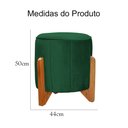 Ver imagem 5 de Poltrona Balanço c/ Puff Melinda Veludo Verde