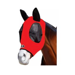 Máscara de Proteção contra Moscas para Cavalos - Vermelha - 1