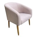 Ver imagem 2 de Poltrona Estela Tresse Boucle Rosa Chá - Dominic Decor