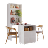 Bancada Armário Cantinho do Café Dueto - Branco/branco - 1