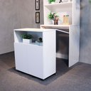 Ver imagem 3 de Bancada Armário Cantinho do Café Dueto - Branco/branco