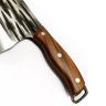 Faca Cutelo Chef Grande Aço Inox Rústico Cortar Carne Frango Churrasco Açougueiro Churrasqueiro Cozi - 4