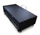 Ver imagem 2 de Cama Baú Solteiro C/ cama Auxiliar Ortopédica 88 x 188- Suede Preto - Tampo Japonês Preto