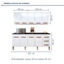 Ver imagem 2 de Cozinha Completa 9 Portas e 3 Gavetas Atenas