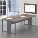 Ver imagem 1 de Mesa de Reunião com Painel Tv 40 Pol Porto Freijó Preto