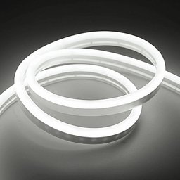 Kit 1 a 10 Metros Mangueira Fita Led Neon Flex Branco Frio 6500k + Rabicho:5 Metros 220v + Rabicho - 3