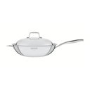 Ver imagem 1 de Panela Wok Grano 32 Cm 5,2 L em Aço Inox com Corpo Triplo e Revestimento Interno Antiaderente Tramon
