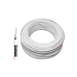 Cabo Coaxial RG6 Branco 100m 60% 75 Ohms Condutti - 5