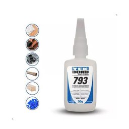 Cola Adesivo Multiuso Tekbond 793 Gel Instantâneo 50g - 2