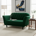 Ver imagem 1 de Namoradeira Decorativa Dália Bouclé Verde