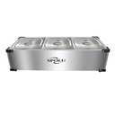 Ver imagem 1 de Rechaud Elétrico Inox 3 Cubas Spolu 220V SPL-503