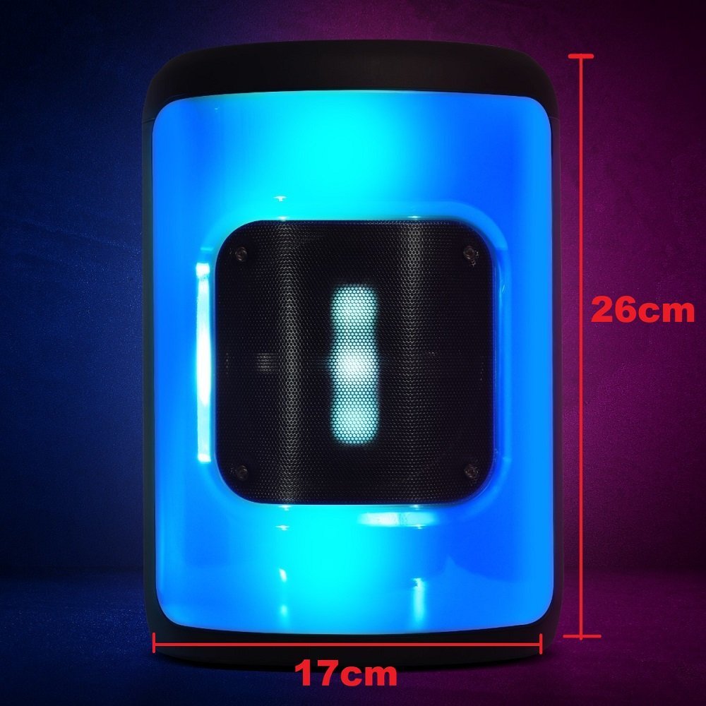 Caixa Som Bluetooth Entra Cart O Mem Ria E Microfone Fm Usb Em Led Recarreg Vel Yepp Caixa De