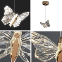 Ver imagem 2 de Luminária Pendente Led Borboleta Bivolt Moderno 3000k