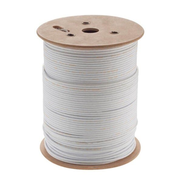 Cabo Coaxial Rg6 Branco Bobina com 300M - 1
