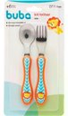 Ver imagem 1 de Kit Talher Infantil Leãozinho em Aço Inox 2 Peças Buba