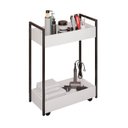 Ver imagem 3 de Carrinho Multiuso Organizador para Cozinha Salão de Beleza com Rodinhas Branco Lara