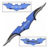 Canivete Batman Formato Morcego 2 Lâminas Azul - 3