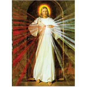 Imagem Jesus Misericordioso Feita Em Tecido