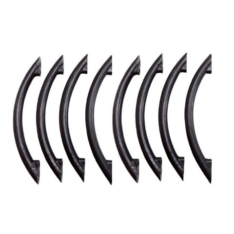 Kit 4 Pares de Puxador Armário Gaveta Cozinha Símplice Cor:preto