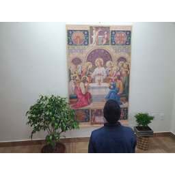 Arte Sacra Decorativa Santa Ceia Impressão Digital em Tecido - 3