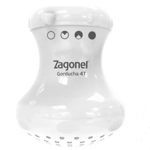 Ducha Zagonel Gorducha 4t 220v 5700w Branco Jato Forte
