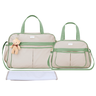 Kit Bolsas Maternidade Espera Feliz Luxo Hope Bege e Verde - 2
