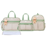 Kit Bolsas Maternidade Espera Feliz Luxo Hope Bege e Verde - 1