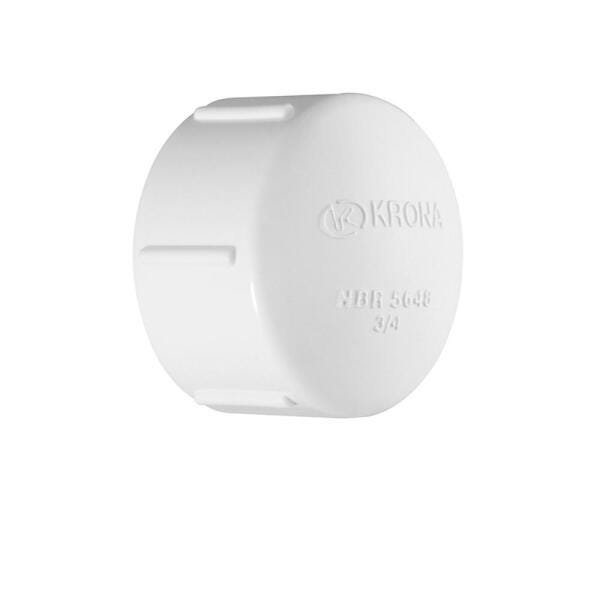 Kit 9 Cap Roscável Branco 1/2" - Krona - 1