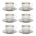 Ver imagem 2 de Conjunto de 6 Xícaras Grandes 220ml Com pires Ryo Maresia