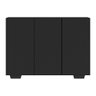 Aparador Buffet 3 Portas com Pés Quadrados Veneza Multimóveis MP1010 Preto - 7