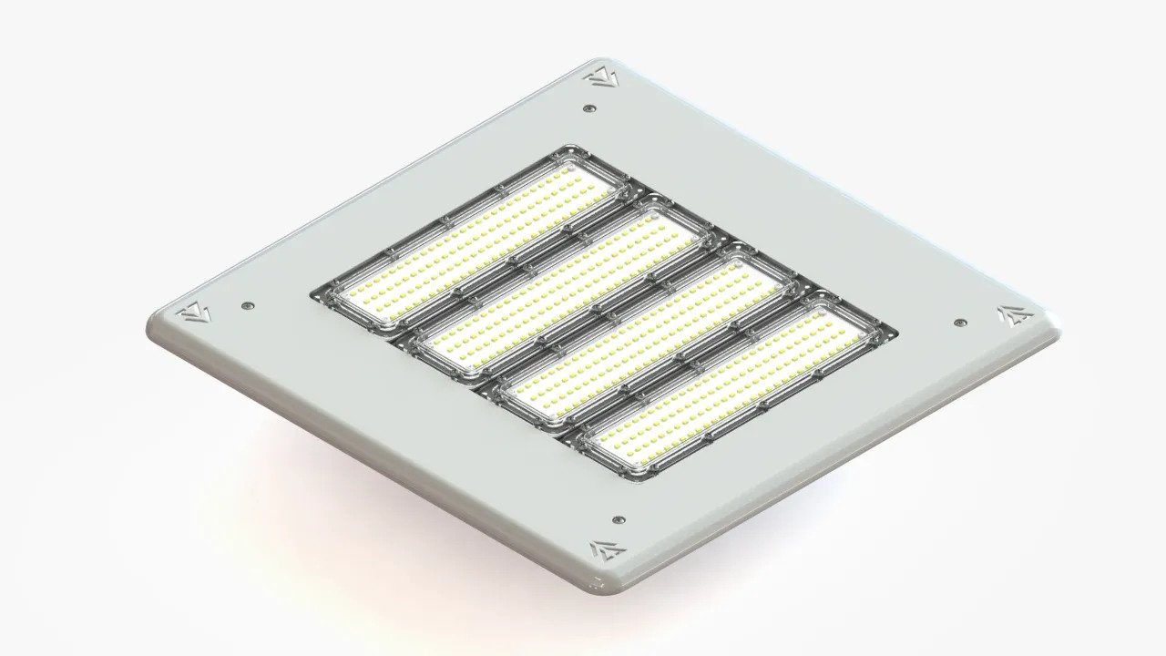 Luminária Posto de Combustível 400w Led Osram 36000l Combate