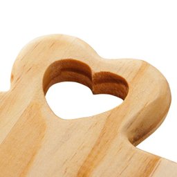 Tábua de Madeira Pinus com Alça de Coração - 3