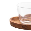 Ver imagem 2 de Conjunto 6 Xícaras de Café com Pires em Madeira Teca Coração 75 Ml
