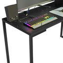 Ver imagem 6 de Mesa de Escritório Industrial Preta 120cm Nero Marquina Madesa