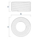 Ver imagem 3 de Mangueira Flexível Tramontina Branca em PVC 3 Camadas 50 M