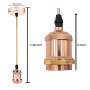 Ver imagem 4 de Kit C/6 Pçs Luminária Lustre Pendente Vintage Rose C/lampada