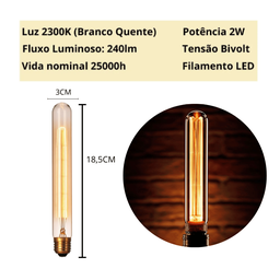 Kit C/6 Pçs Luminária Lustre Pendente Vintage Rose C/lampada - 5