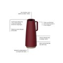 Ver imagem 6 de Bule Térmico 1,0L Vermelho Exata Tramontina