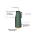 Ver imagem 6 de Bule Térmico 1,0L Verde Exata Tramontina