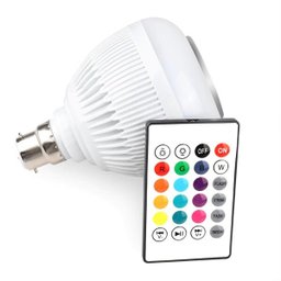 Lâmpada Caixa de Som Bluetooth Luz Led RGB Controle Remoto Som Festa Musica - 3