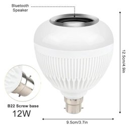 Lâmpada Caixa de Som Bluetooth Luz Led RGB Controle Remoto Som Festa Musica - 5